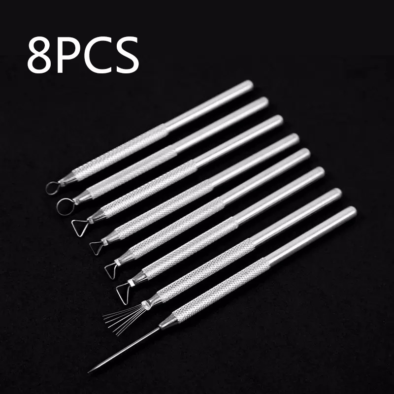 Model Kit Tools - 8Pcs Aluminum Rod Ceramic Tool Set,