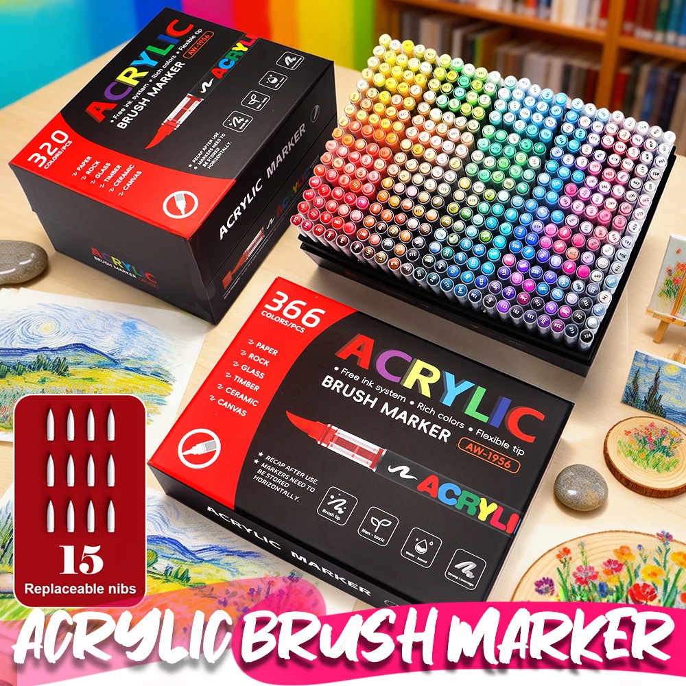 Model Kit Paint Remover - 320/366 Colors Set Acrylic Paint Markers