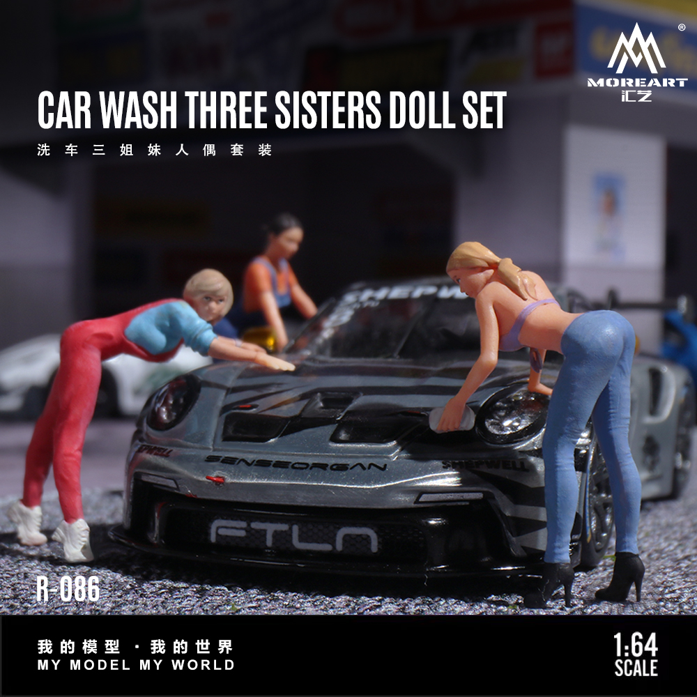 Model Kit Game - More Art 1:64 Three Sisters Car