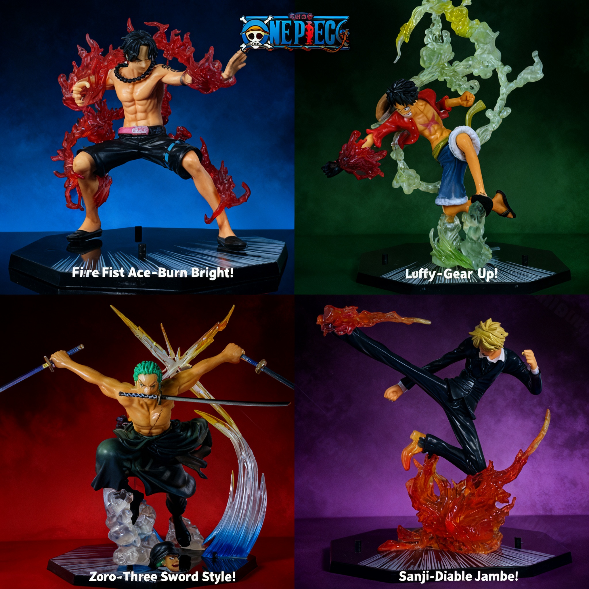 Model Kit New - One Piece Anime Luffy Ace Sanji