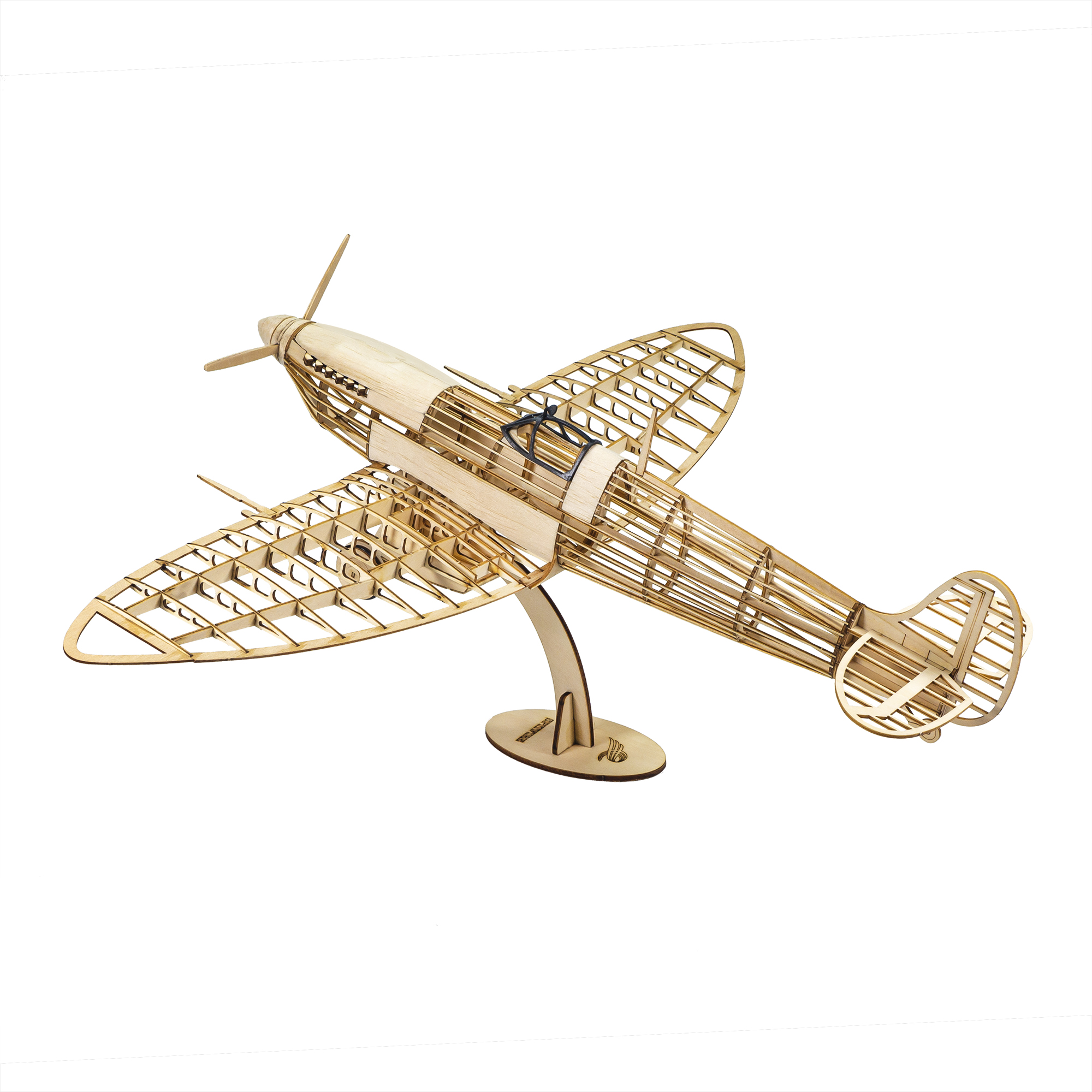 Model Kit Spitfire - DW Hobby 1:32 Spitfire Fighter Wooden