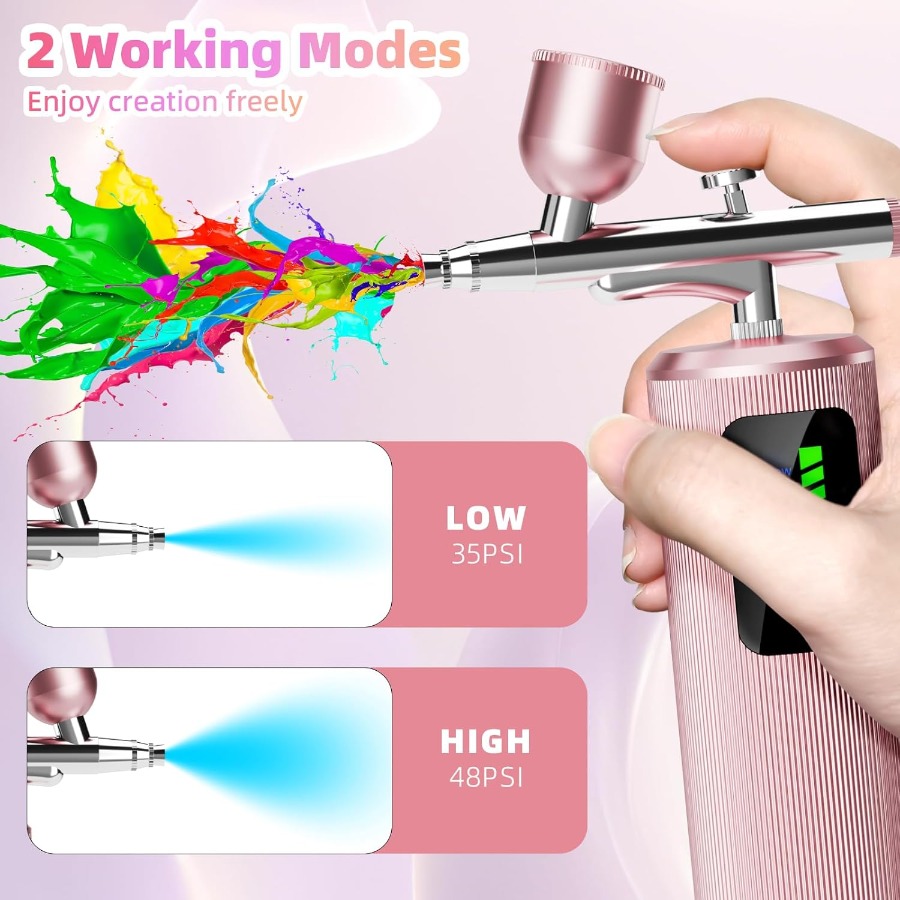 Airbrush Kit with Compressor 4 - Airbrush Compressor Kit avaliação e preço