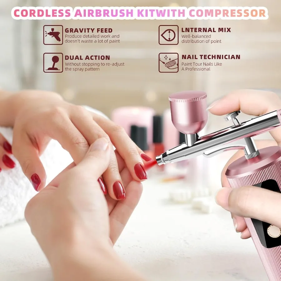 Airbrush Kit with Compressor 4 - Airbrush Compressor Kit avaliação e preço