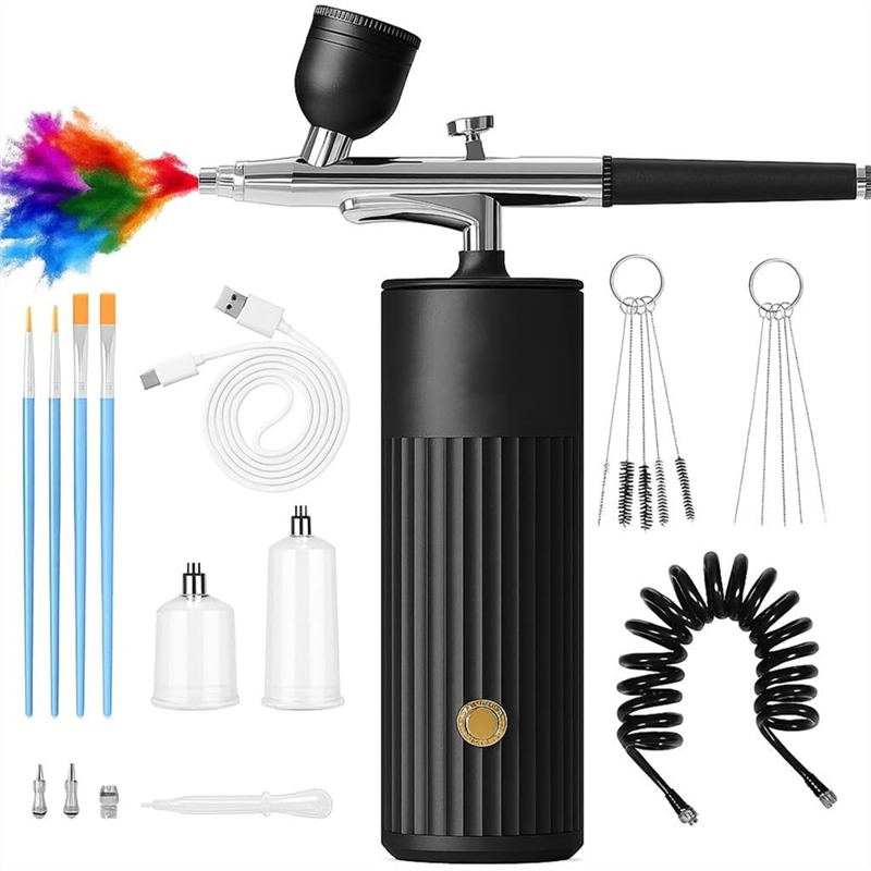 MOPHE-Cordless Airbrush Set, R - Airbrush Compressor Kit avaliação e preço