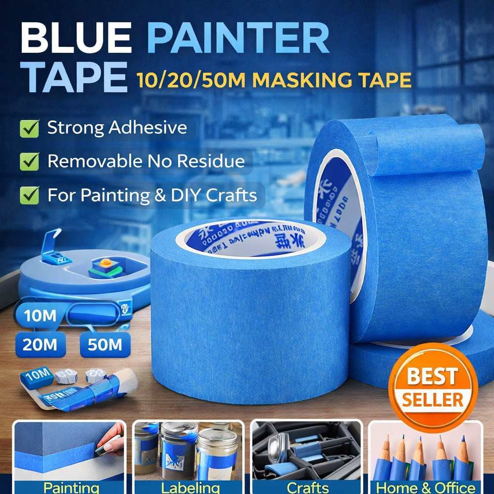 Blue Painter Tape 10/20/50M Ma - Model Kit Paint Remover avaliação e preço