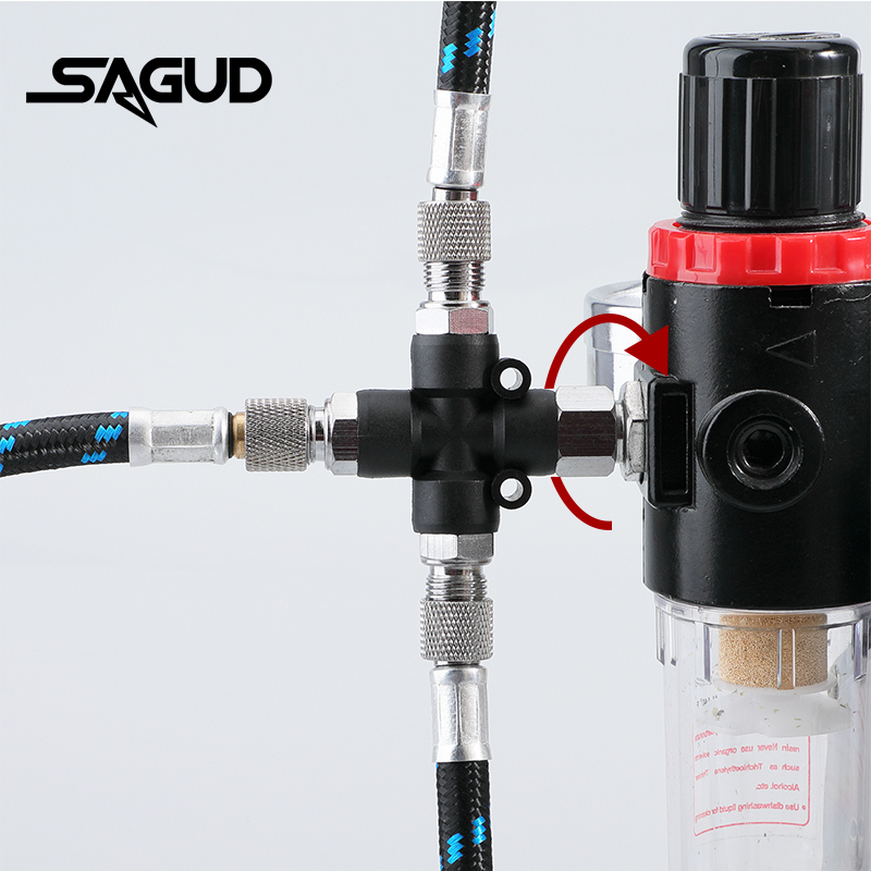 3 Way Airbrush Adapter SD-403/ - Airbrush Compressor Kit avaliação e preço