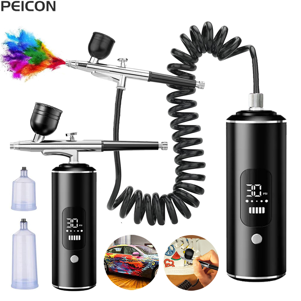 Airbrush with Compressor Porta - Airbrush Compressor Kit avaliação e preço