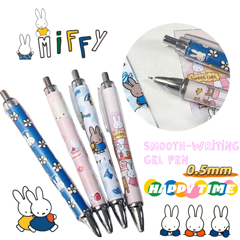 New Miffy Rabbit Press Gel Pen - Model Kit New avaliação e preço