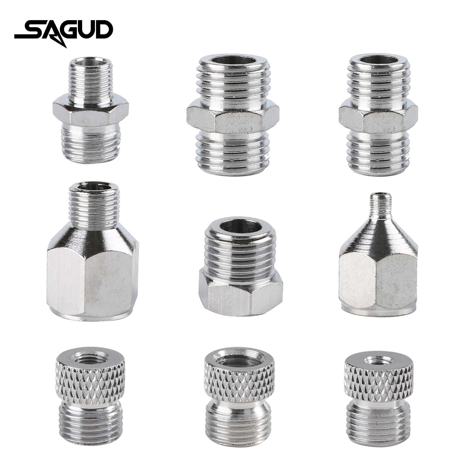 SAUGD 9PCS/Set Airbrush Adapto - Airbrush Compressor Kit avaliação e preço