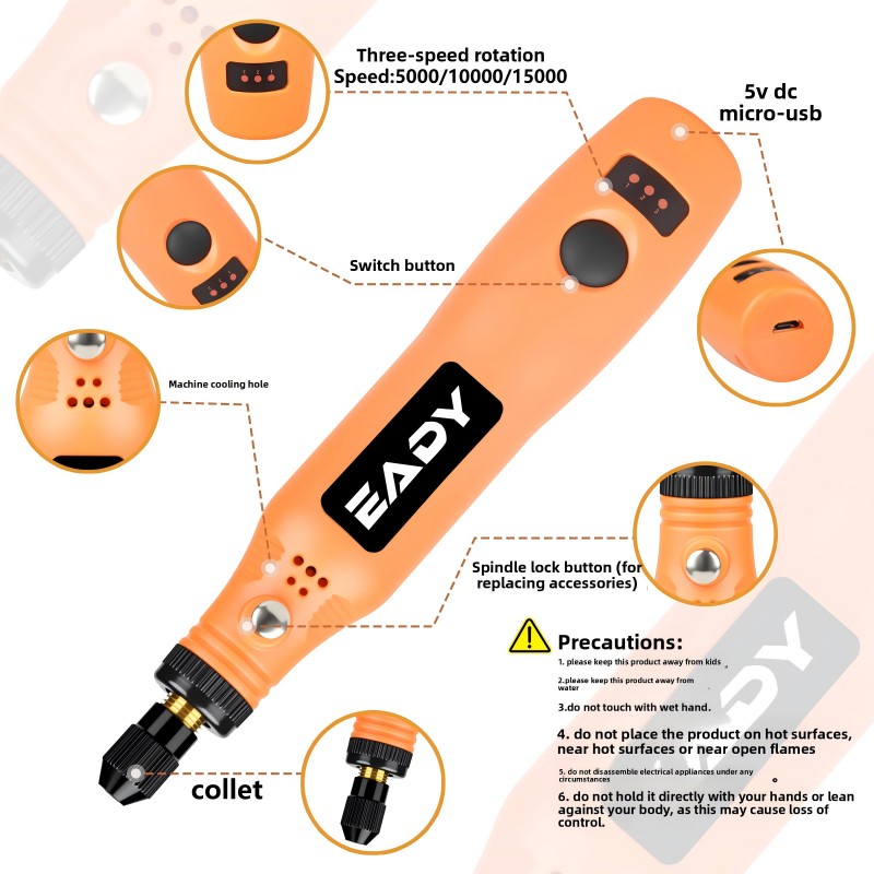 USB Cordless Rotary Tool Kit – - Model Kit Tools avaliação e preço