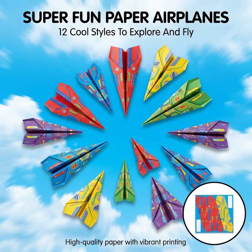 12 Models 36 Colored Papers Pa - Model Kit Airplane avaliação e preço