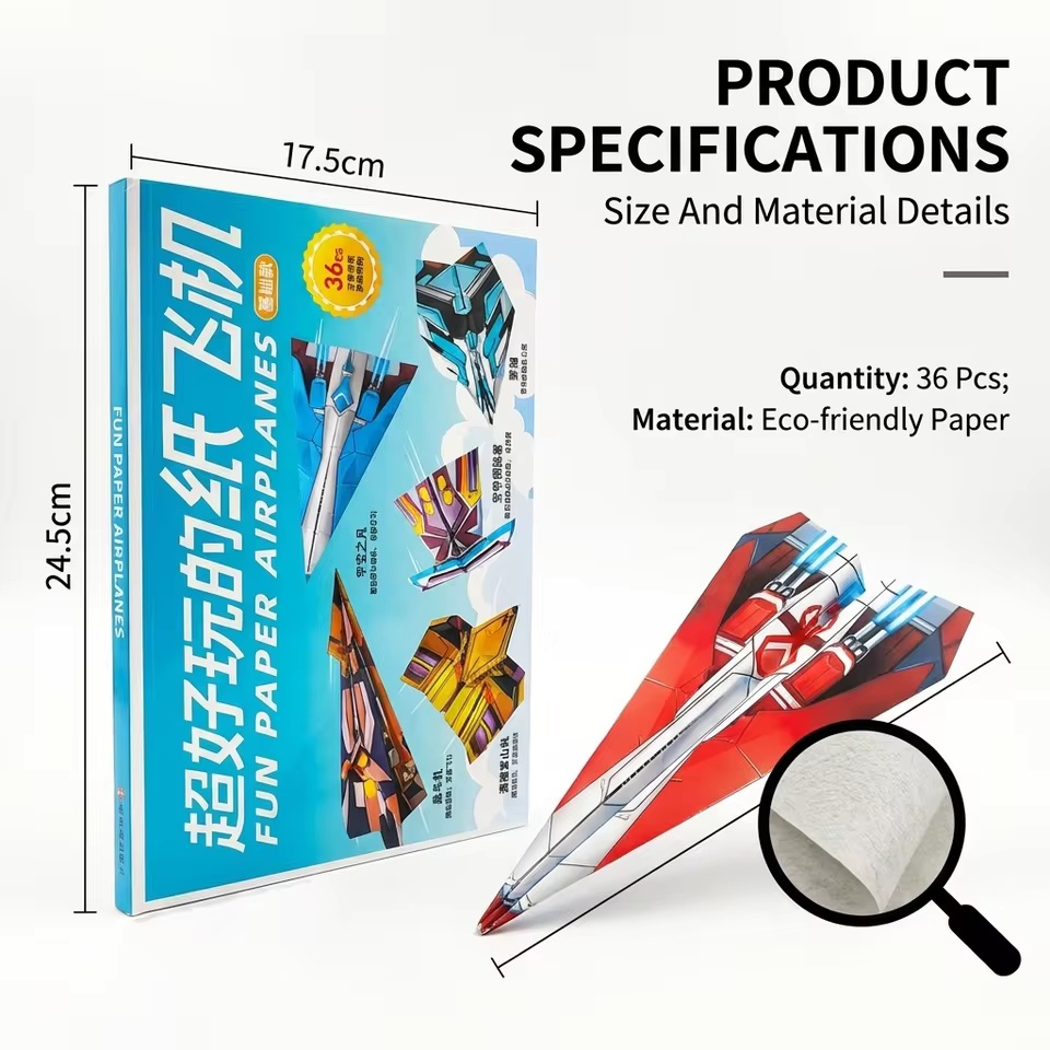 12 Models 36 Colored Papers Pa - Model Kit Airplane avaliação e preço