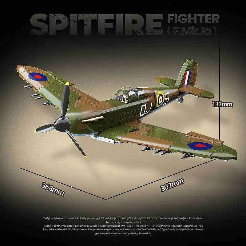 UK Spitfire Fighter Military P - Model Kit Spitfire avaliação e preço