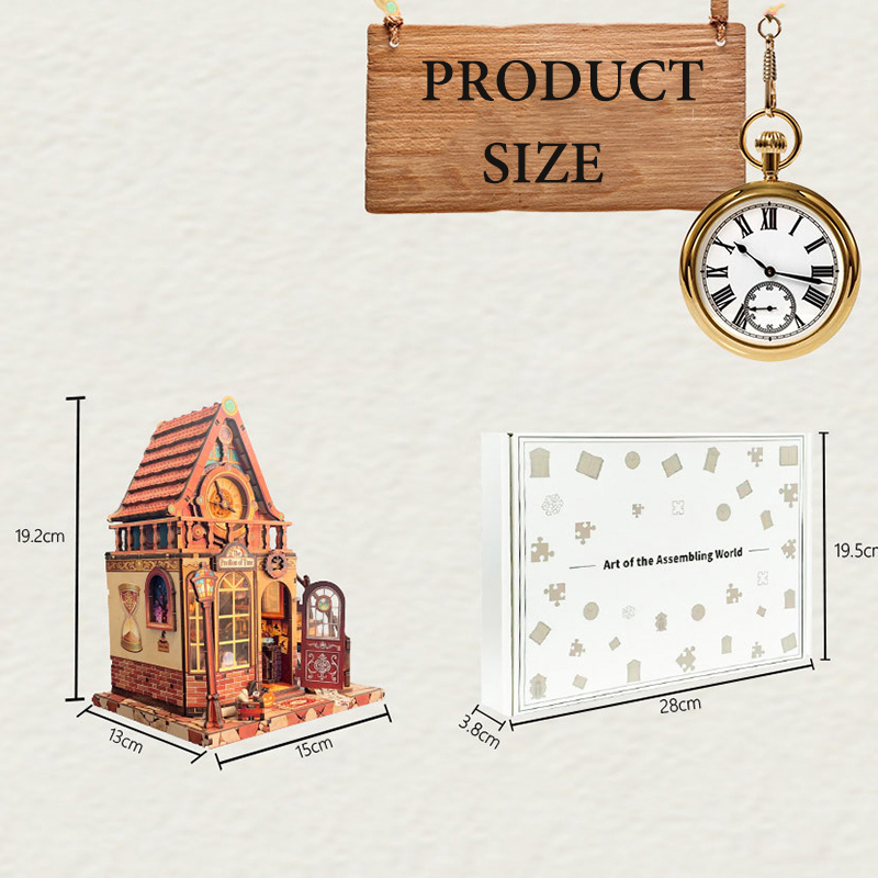 New Wooden Dollhouse Time Pavi - Model Kit Centaur avaliação e preço