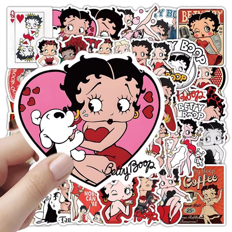 New 50PCS Betty Boop Sticker A - Model Kit New avaliação e preço