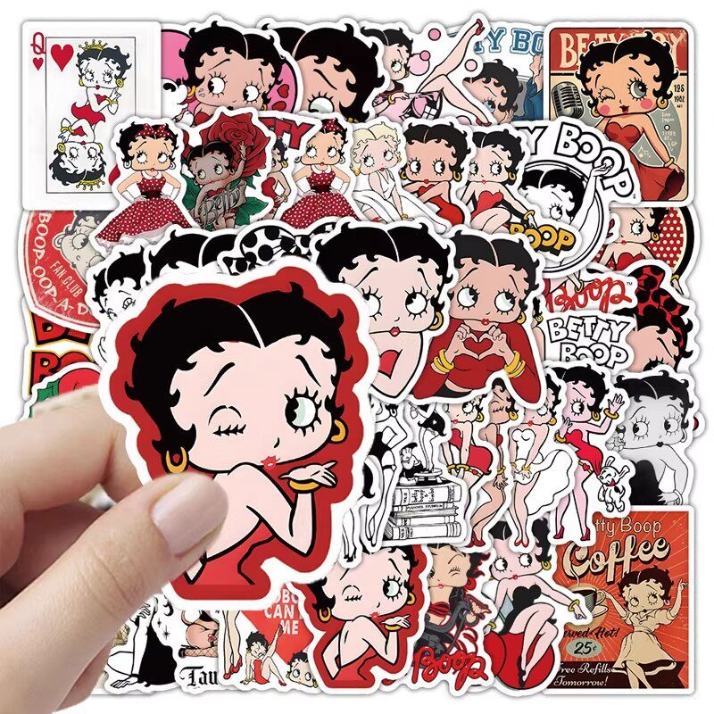 New 50PCS Betty Boop Sticker A - Model Kit New avaliação e preço