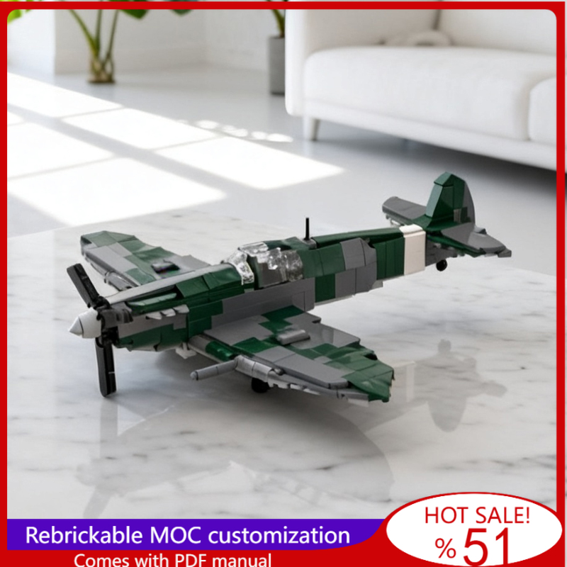 559 Pcs Customize Build Blocks - Model Kit Spitfire avaliação e preço