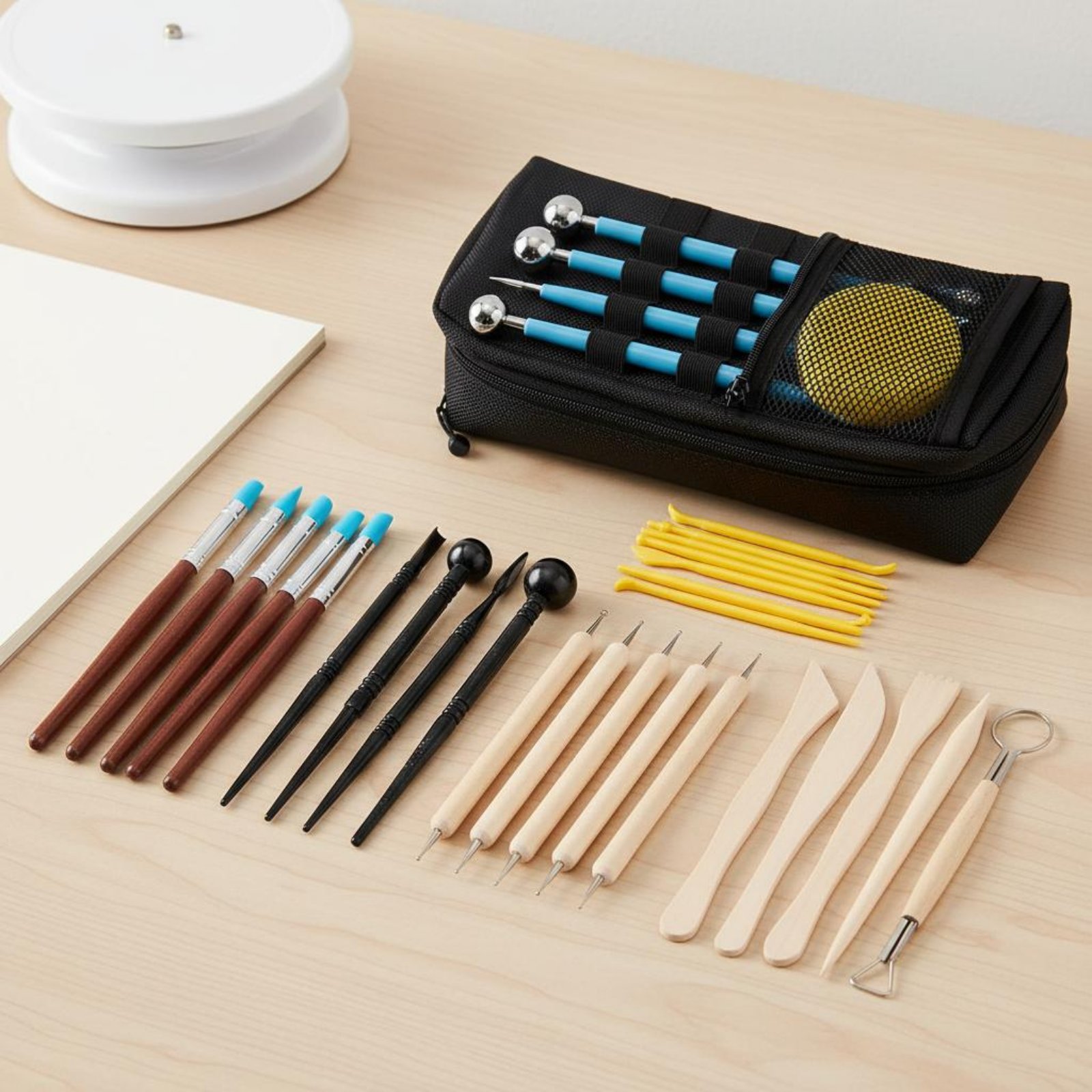 38 Pieces 38 Piece Clay Modeli - Model Kit Tools avaliação e preço