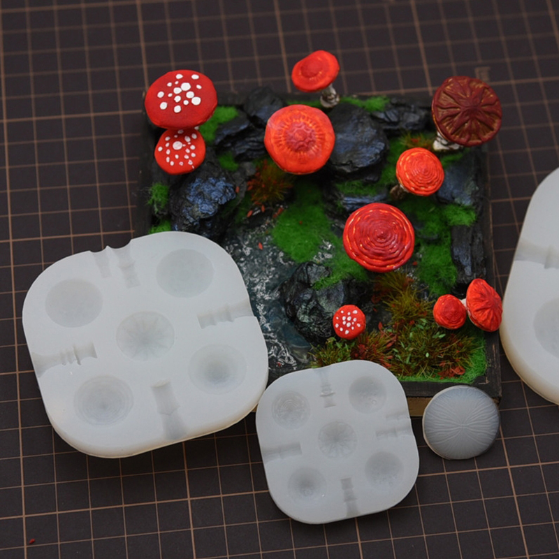 2pcs/set Mini Mushroom Silicon - Model Kit Tools avaliação e preço