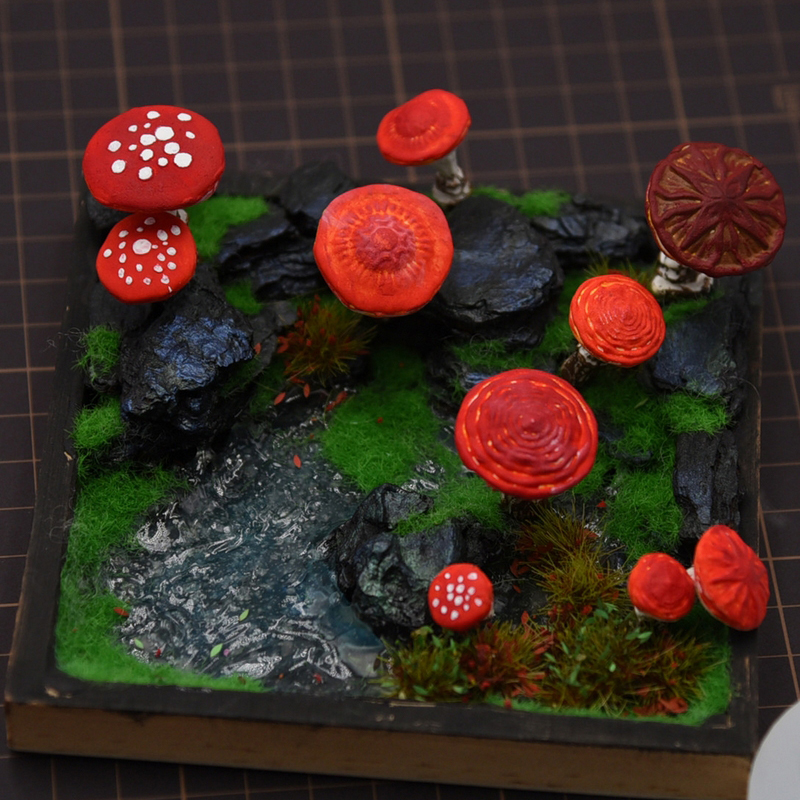 2pcs/set Mini Mushroom Silicon - Model Kit Tools avaliação e preço