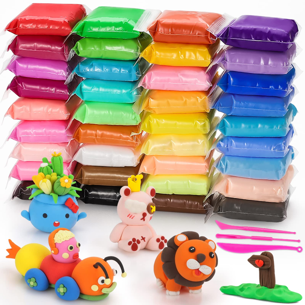 Air Dry Modeling Clay Kit Soft - Model Kit Tools avaliação e preço
