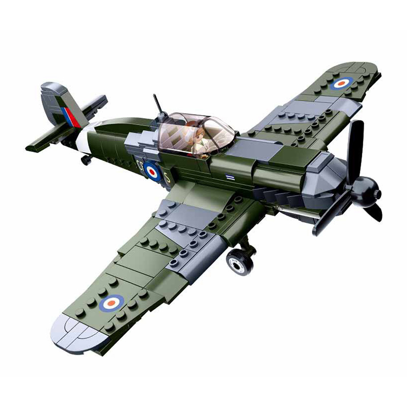 290pcs 0712 WW2 Military Spitf - Model Kit Spitfire avaliação e preço