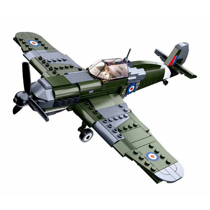 290pcs 0712 WW2 Military Spitf - Model Kit Spitfire avaliação e preço