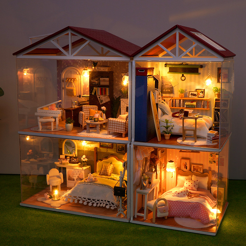 DIY Wooden Dollhouse Mini Bedr - Model Kit Centaur avaliação e preço