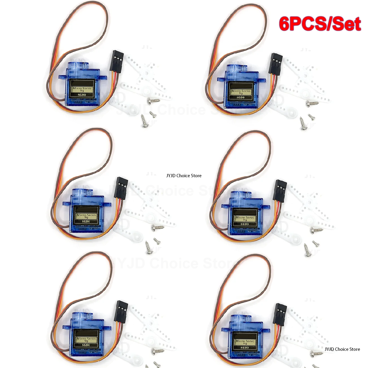 6pcs Sg90 9g Micro Servo Motor - Model Kit Airplane avaliação e preço