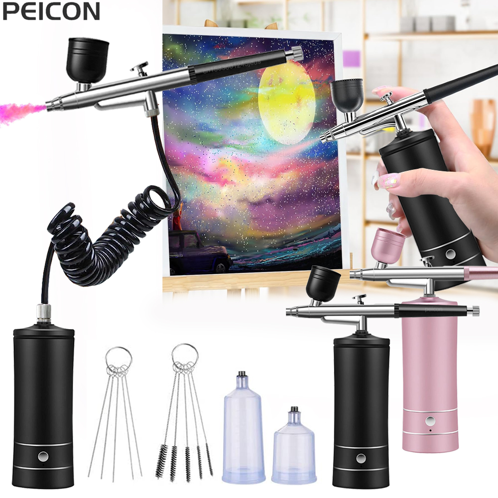 Airbrush Painting Airbrush wit - Airbrush Compressor Kit avaliação e preço
