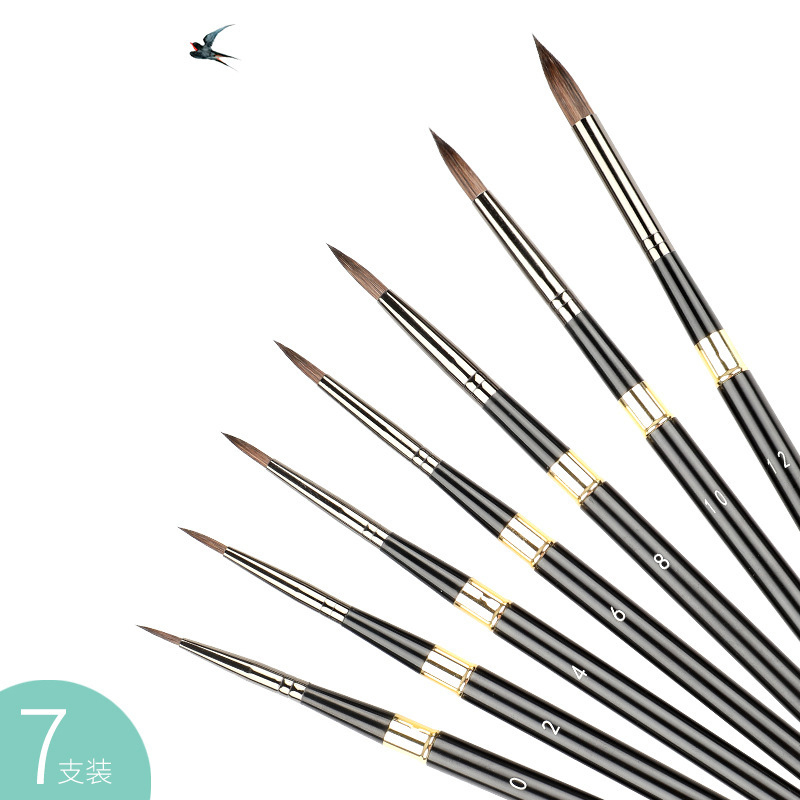 7 pcs travel artist brushes, r - Model Kit Paint Remover avaliação e preço