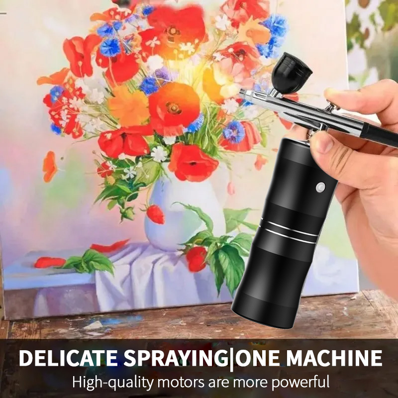 Oxygen Spray Mini Air Compress - Airbrush Compressor Kit avaliação e preço