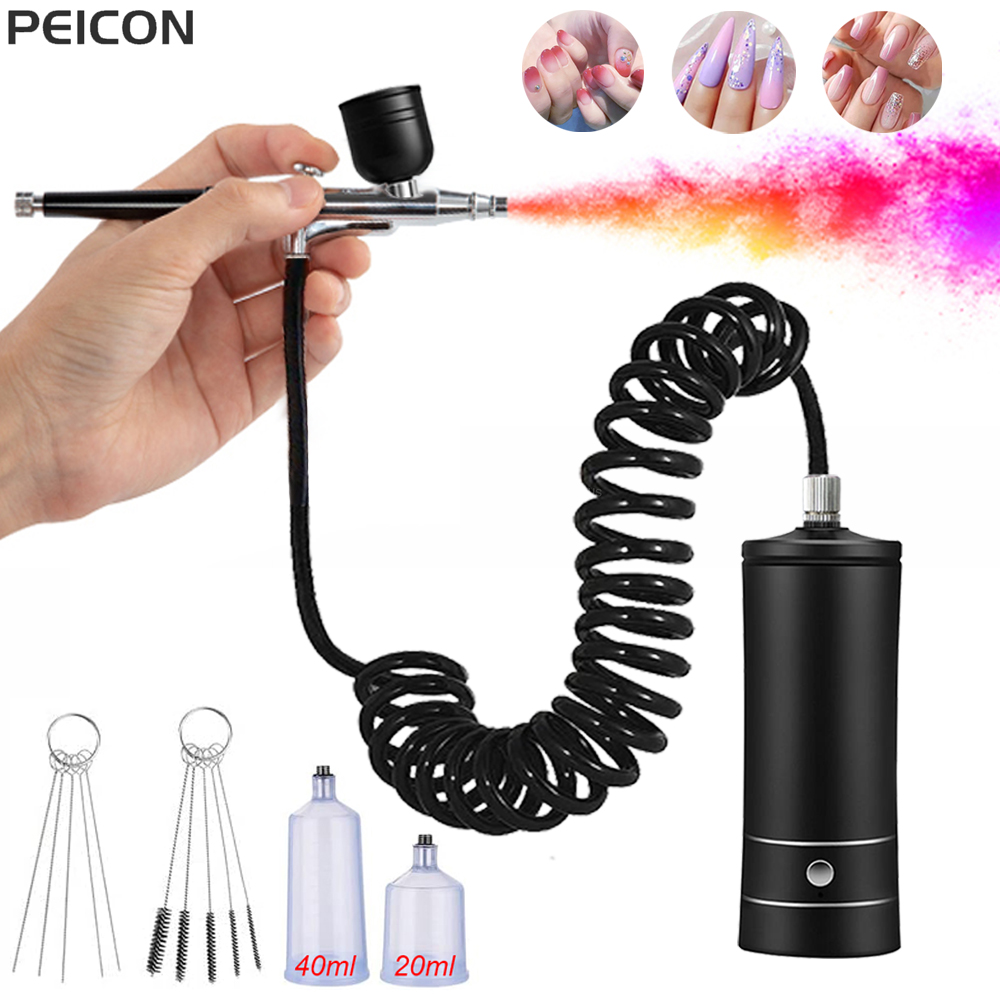 Airbrush Nail with Compressor  - Airbrush Compressor Kit avaliação e preço
